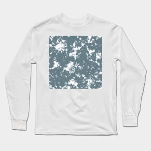 Slate gray marble - Tie Dye Shibori Texture Long Sleeve T-Shirt